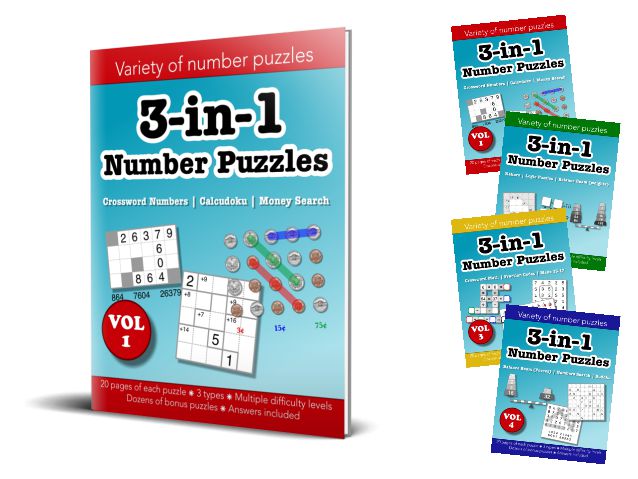 3-in-1 Number Puzzles