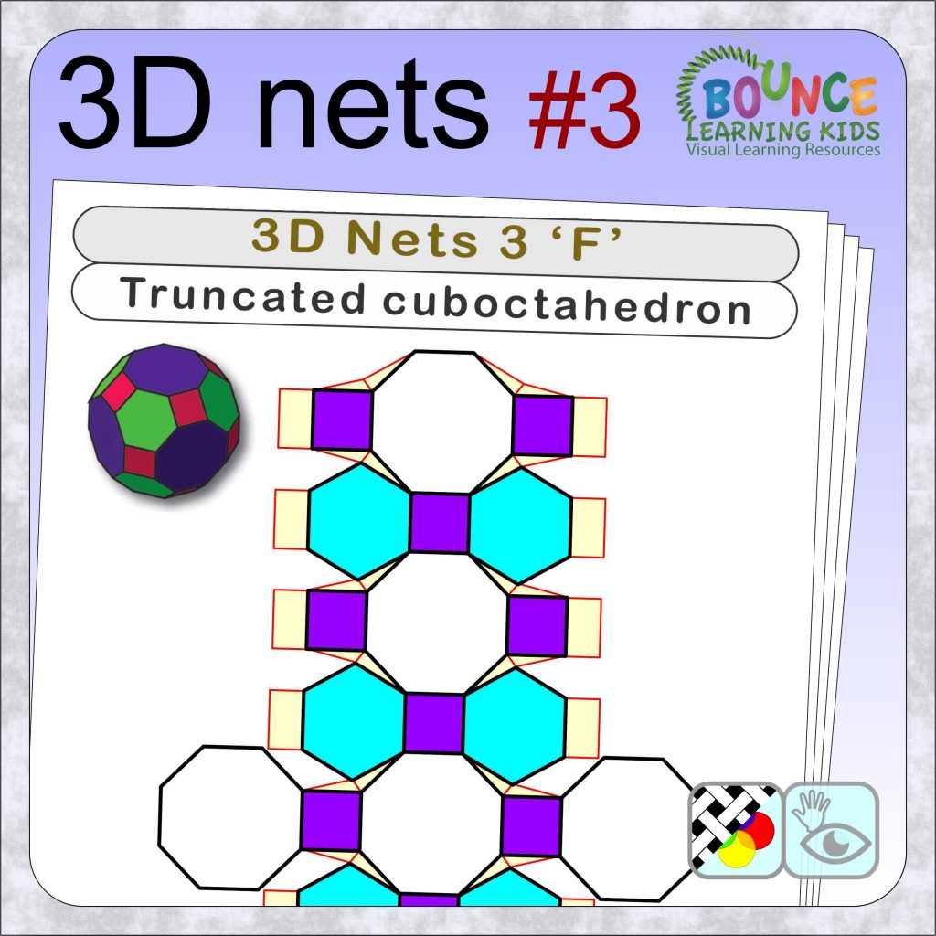 13 amazing Archimedean solids worksheets to print and fold