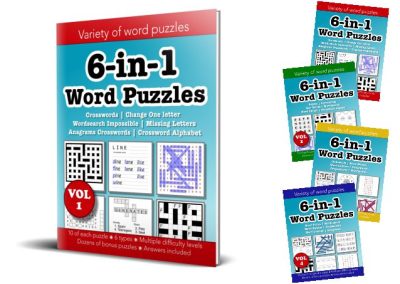 6-in-1 Word Puzzles