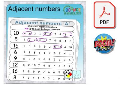 Adjacent numbers