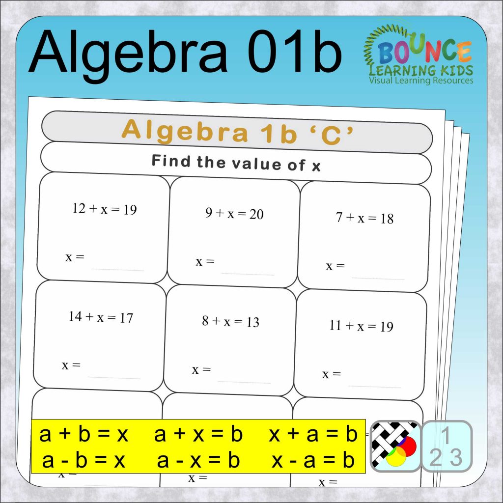 Fun Algebra 1b Worksheets With 72 Practice Questions