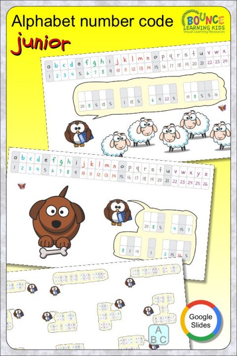 10 fun Alphabet number code junior number to letter puzzles