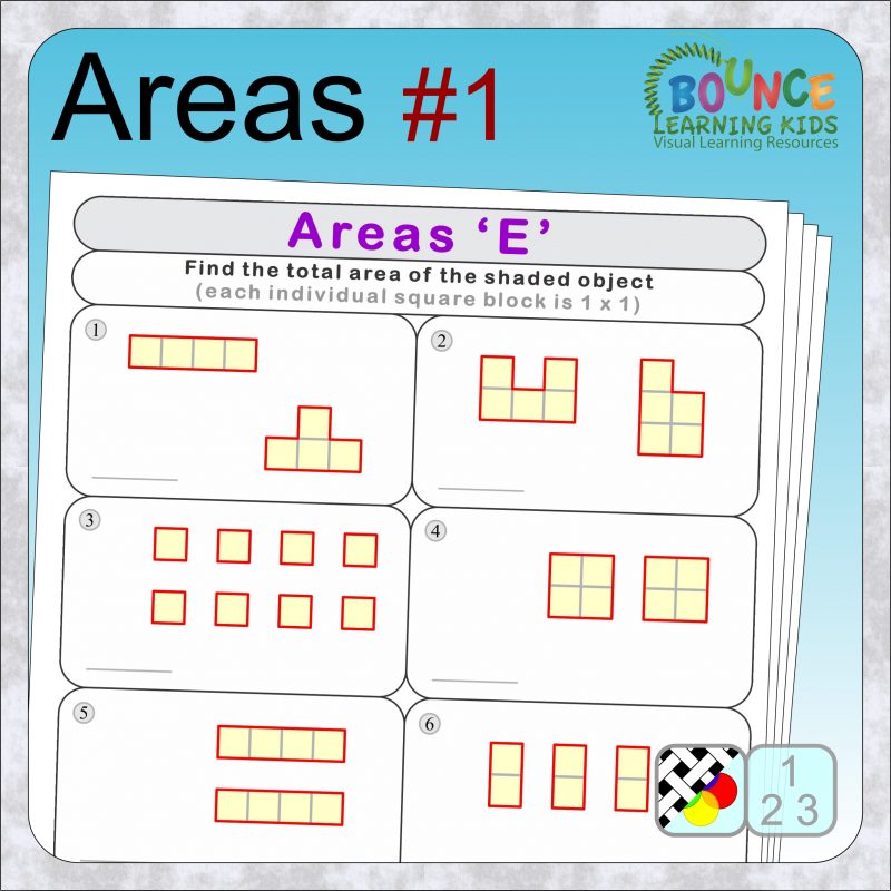 Basic areas worksheets
