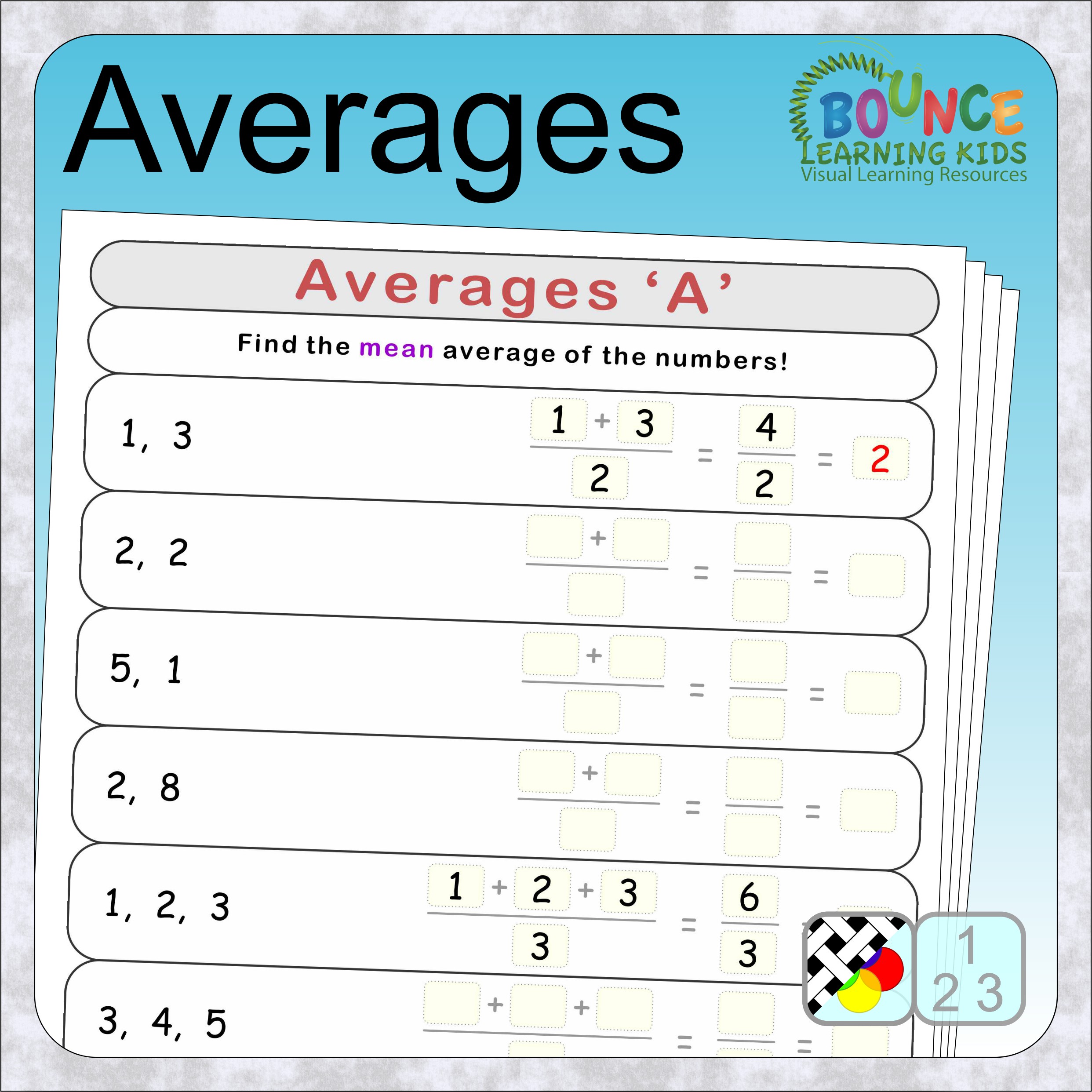 Finding Average Worksheets For Grade 5