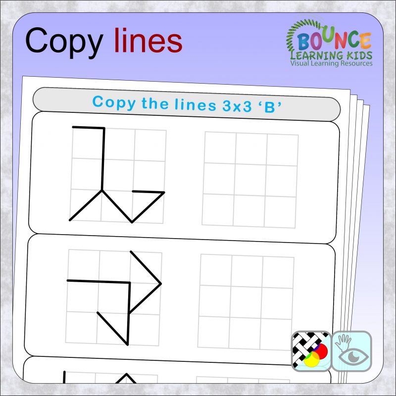 Tracing lines worksheets