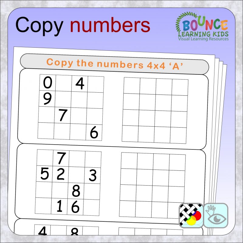 Tracing numbers worksheets