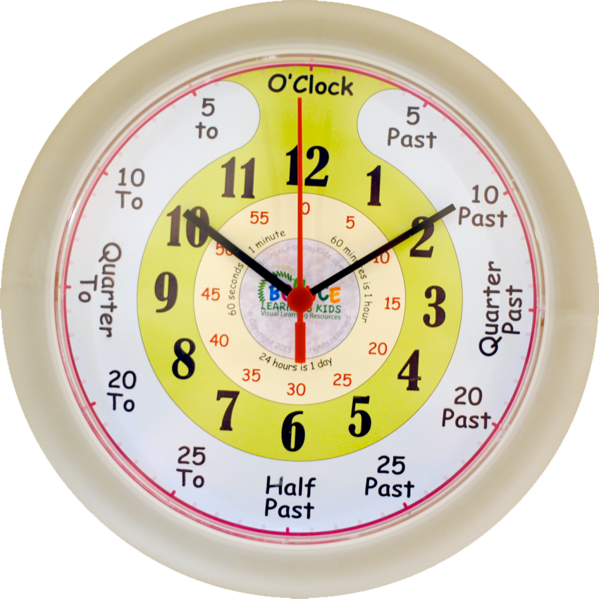 Learn To Tell The Time Clock Bounce Learning Kids