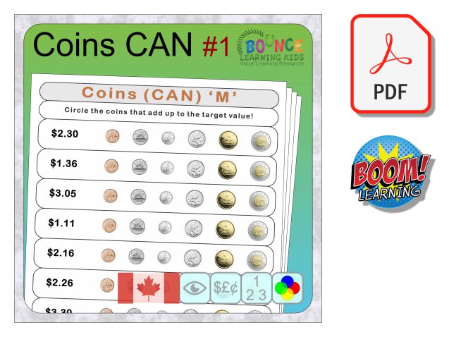 Counting Canadian coins