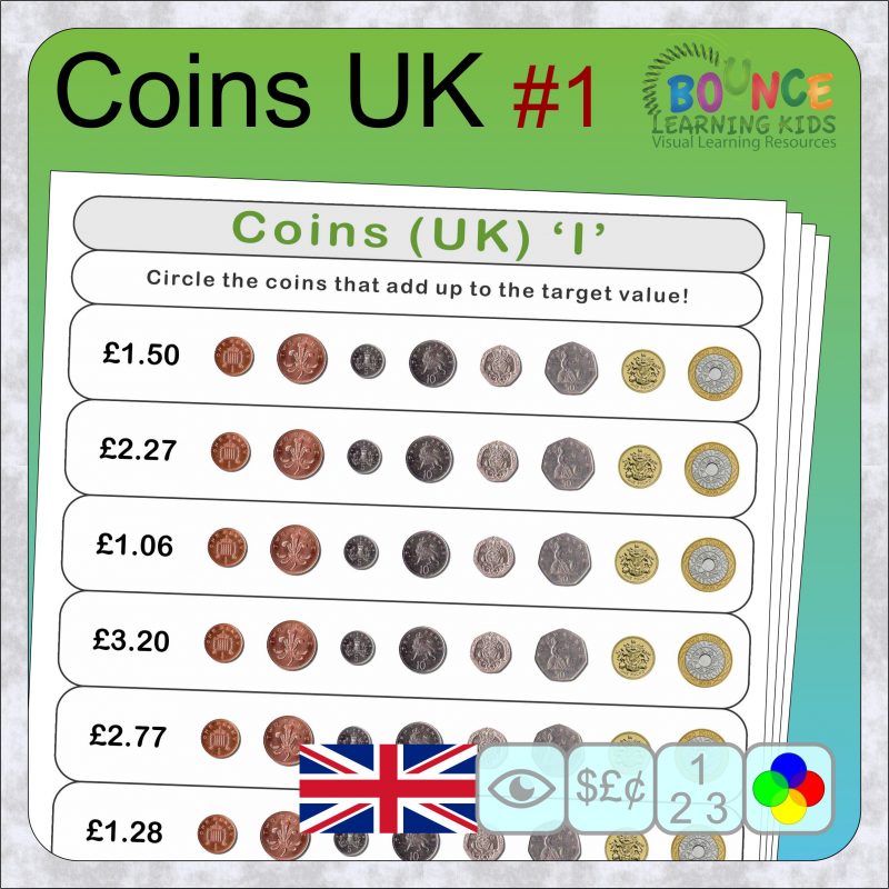 count british coins worksheets with 160 fun sums to solve
