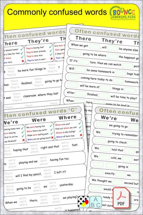 Fun Commonly confused words resources
