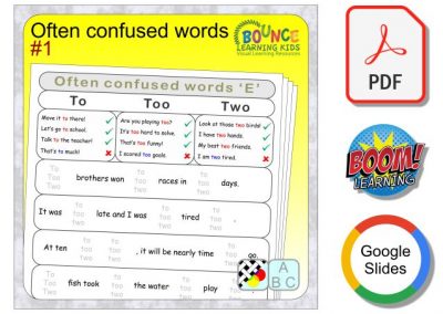 Commonly confused words