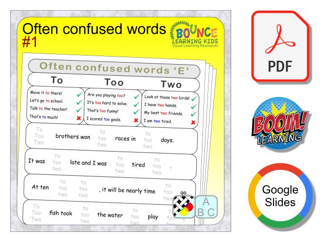 Commonly confused words