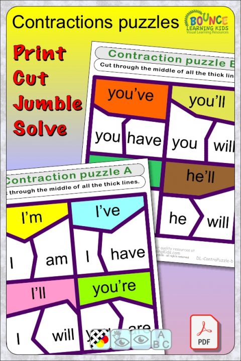 50 Fun Contractions Puzzles Worksheets To Download