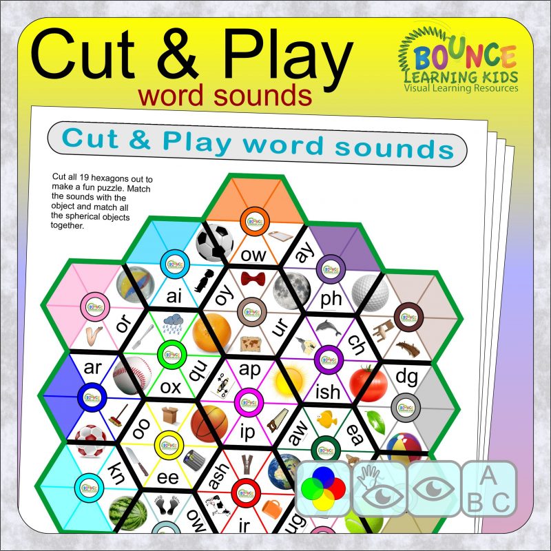 Cut and play sounds worksheets