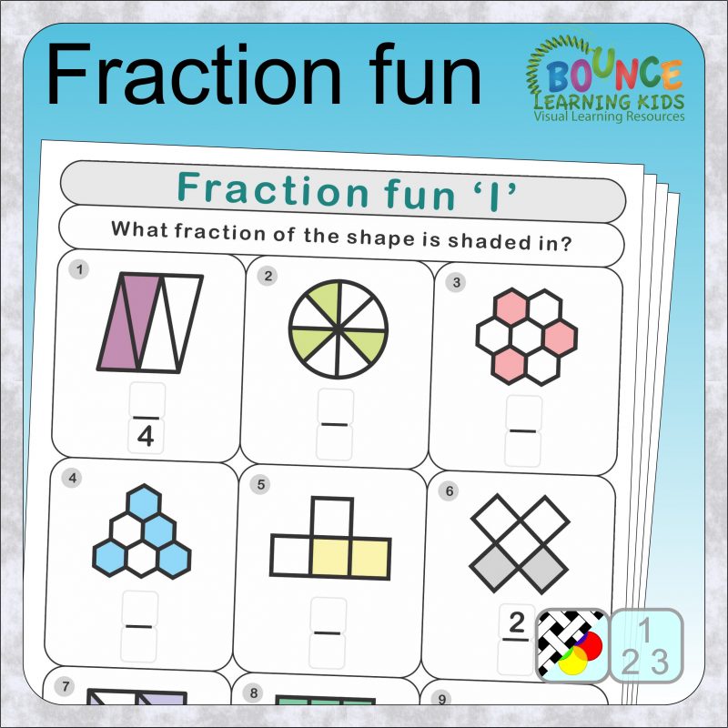 14 fraction fun worksheets to print | Bounce Learning Kids