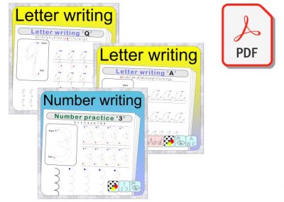 Letter number writing