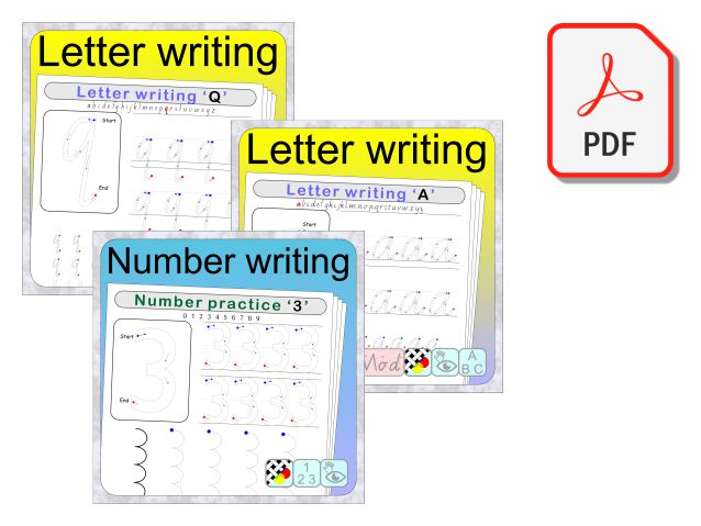 Letter number writing