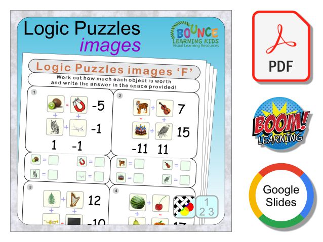 Logic puzzles images