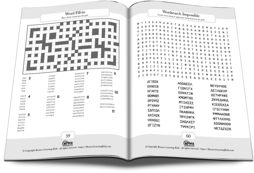 Dozens of fun and challenging Logic Grid puzzles