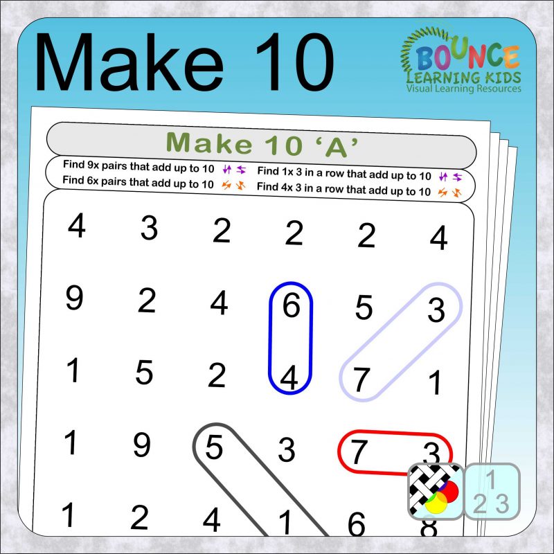Make ten worksheets
