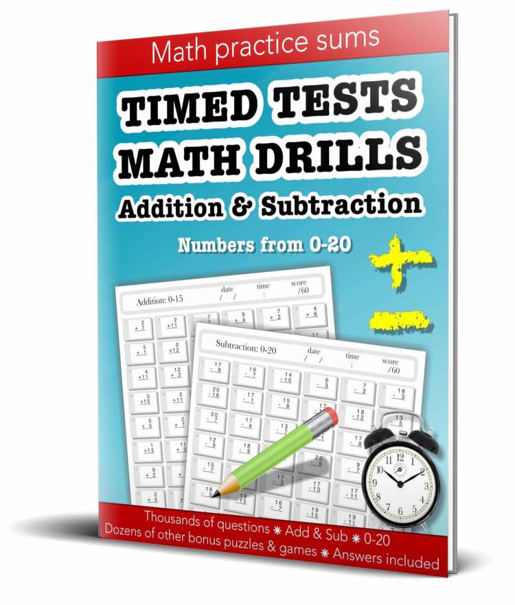 math test addition and subtraction
