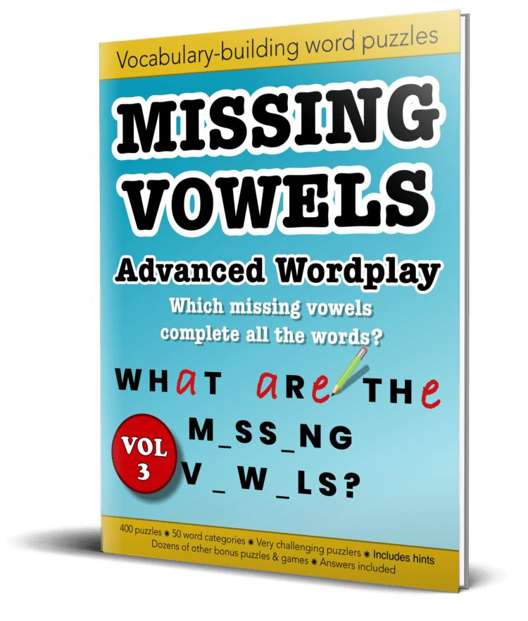 Missing Vowels volume 3 Missing Vowels volume 3