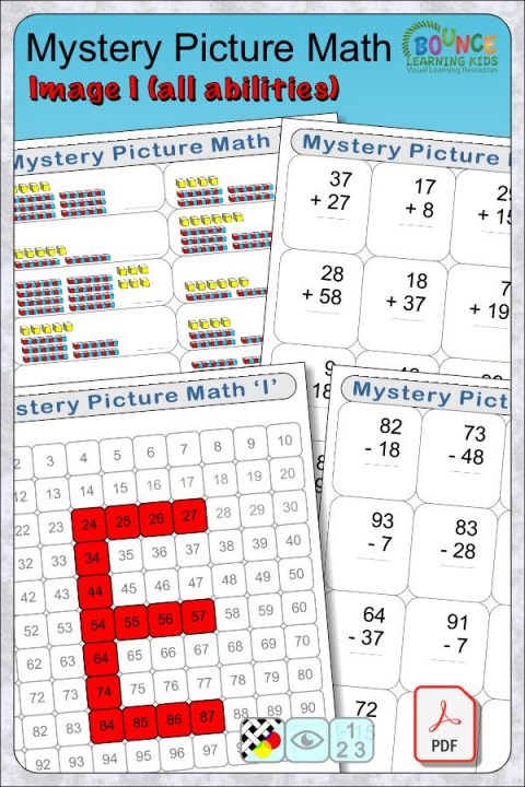 17 fun & varied Mystery Picture Math puzzle resources