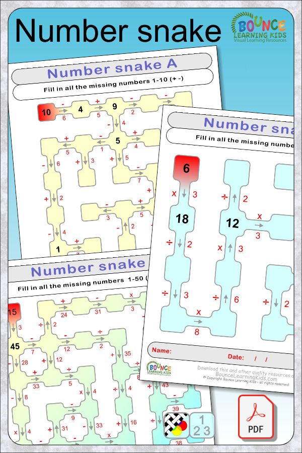 10-fun-number-snake-math-puzzle-grids-to-solve