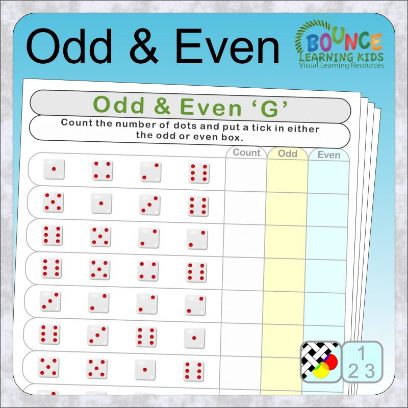 Odd Even worksheets
