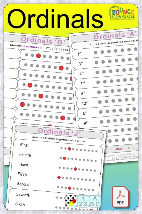 12 fun Ordinals worksheets to download