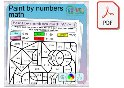 Paint by numbers math