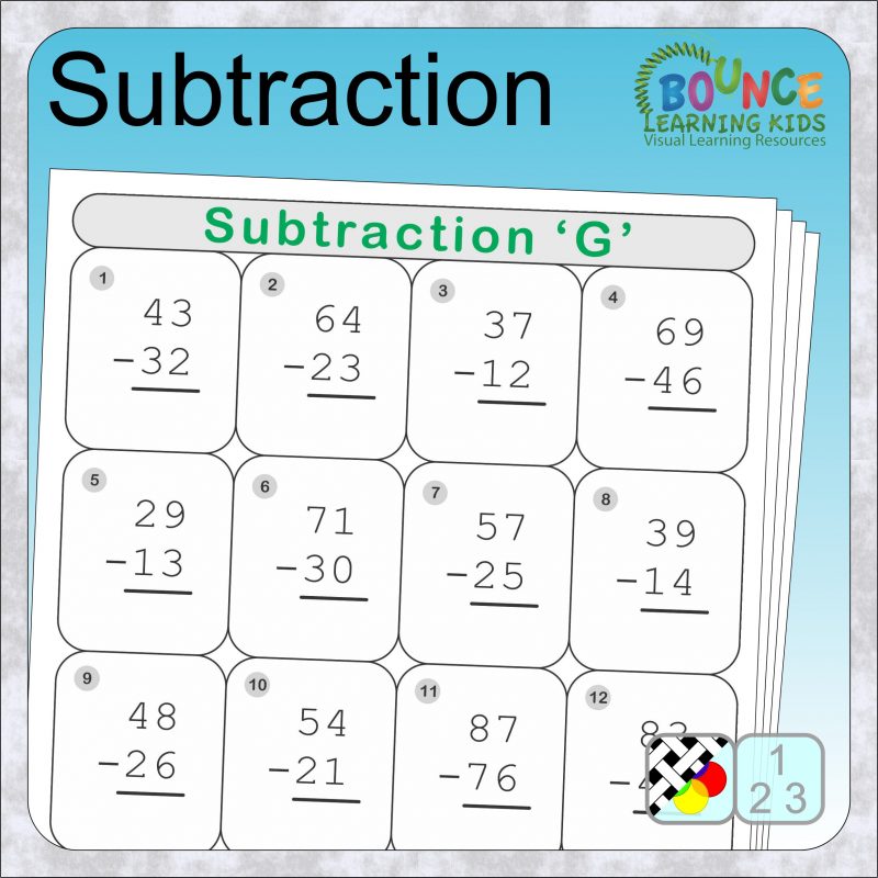 13 fun Subtraction Worksheets to download