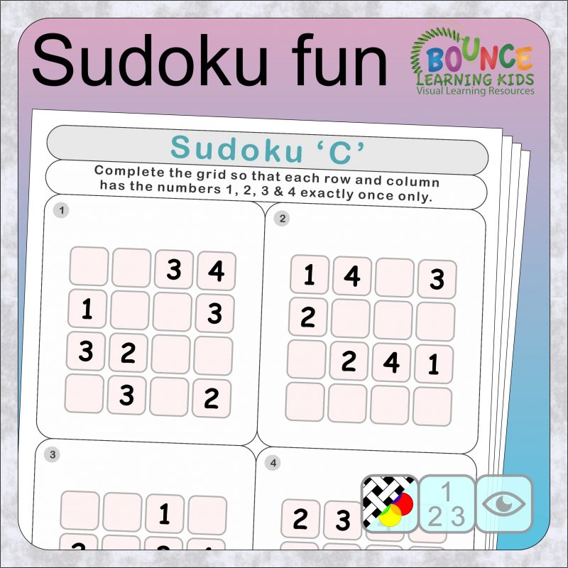 Sudoku worksheets