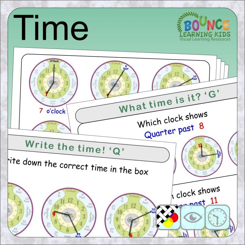 Learn to tell the time worksheets