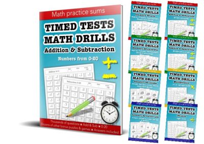 Timed tests math drills