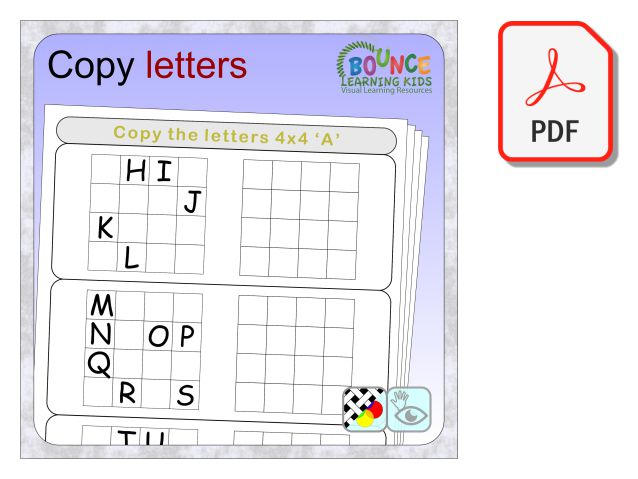 Tracing letters