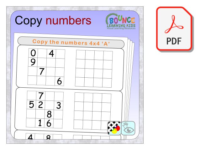 Easy Sudoku for Kids 4x4 Bundle of 1200 Printable (Instant Download) 