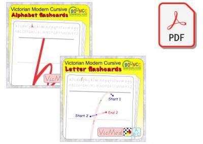 Victorian Modern Cursive flashcards